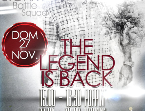 The Legend is back : Storm a Ferrara per 2 workshops. Save the date: Domenica 27 Novembre